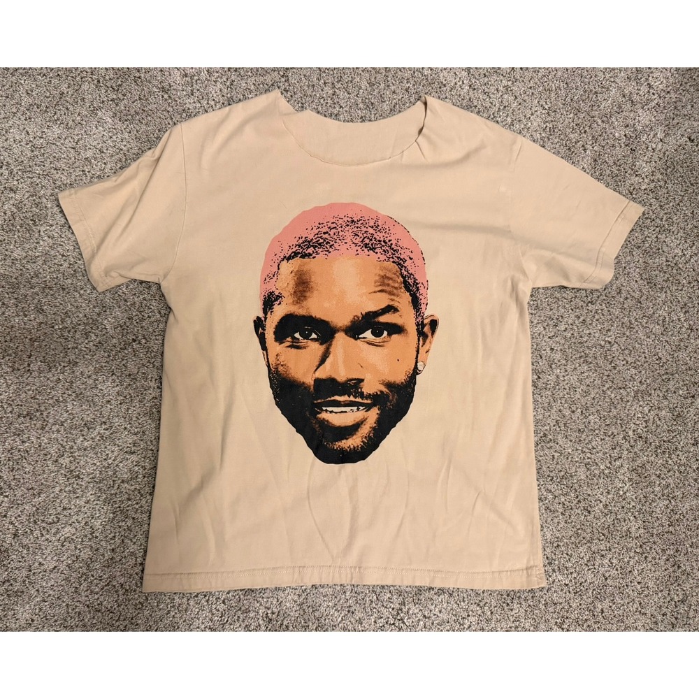 Frank‎ Ocean T-Shirt Fathead Cut Neck Pink Hair Blonde Album
